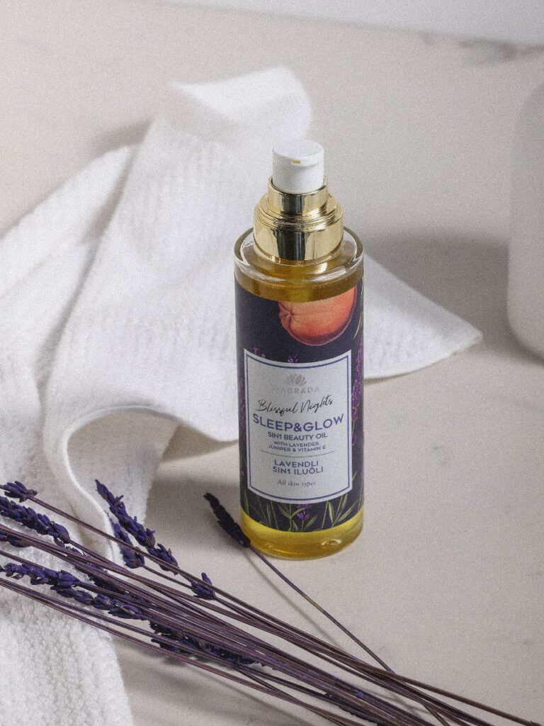 Lavender Body Oil With Vitamin E - 100 ml- Glass