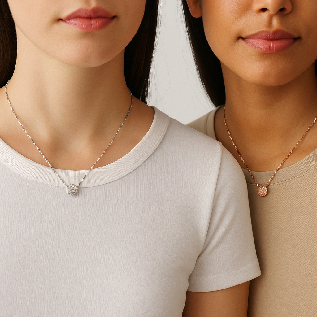 Stardust Choker Necklace – Radiant Rose Gold & Timeless Silver