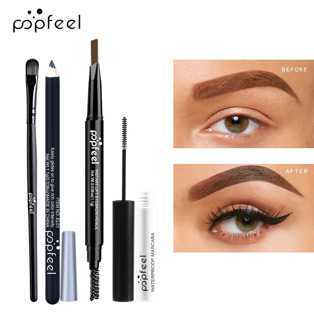 Eye Makeup Set – Eyeshadow Palette, Eyeliner, Mascara, Eyebrow Pencil