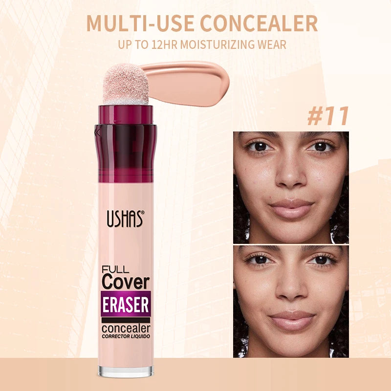 Color Liquid Concealer with Rotating Sponge Head