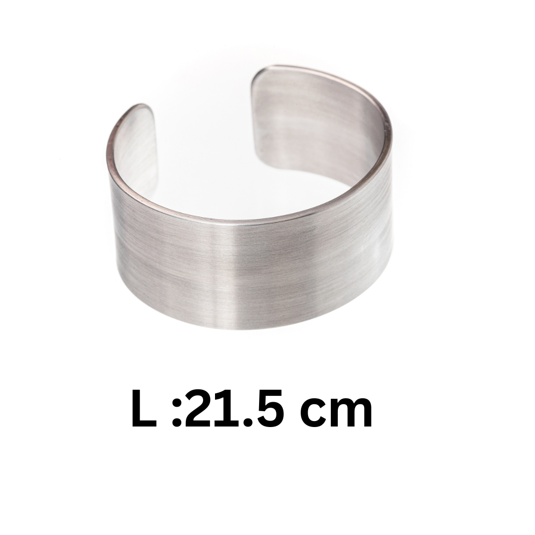 Brushed Aluminum Bracelets for Women | Lightweight Stylish Jewelry