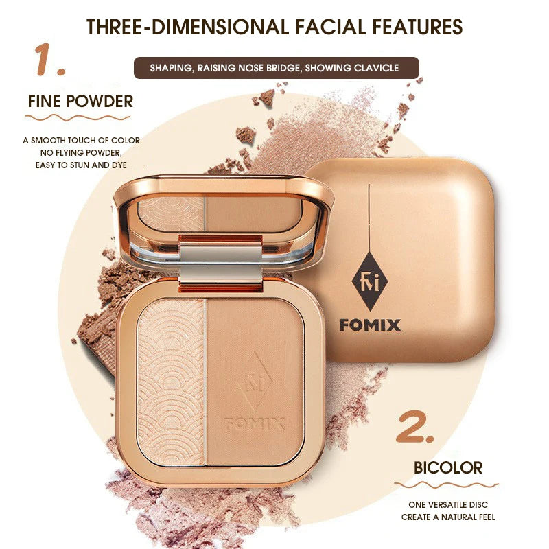 Dual-Color High-Gloss Contour & Highlight Powder