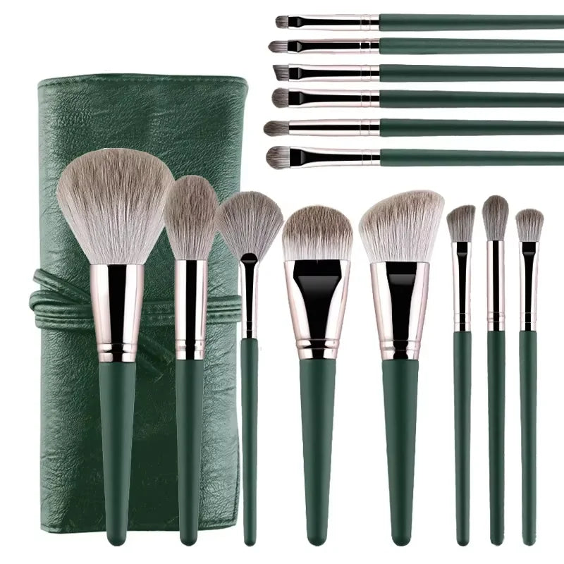 Makeup Brush Set – Soft Fluffy Brushes for Powder, Eyeshadow, Foundation & Blush 14pcs