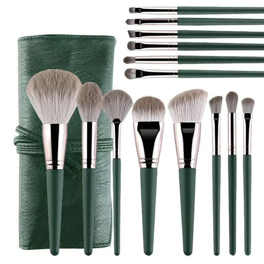 Makeup Brush Set – Soft Fluffy Brushes for Powder, Eyeshadow, Foundation & Blush 14pcs