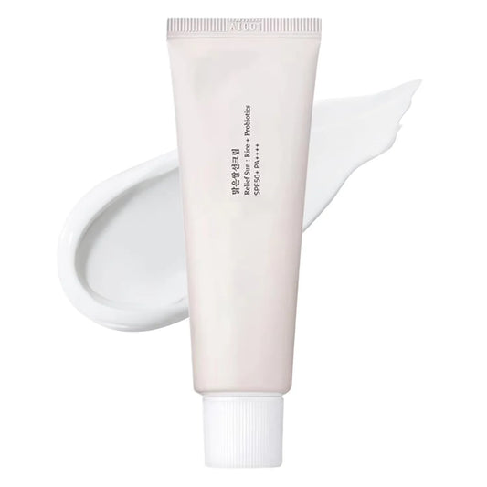 Skincare tube with a white background