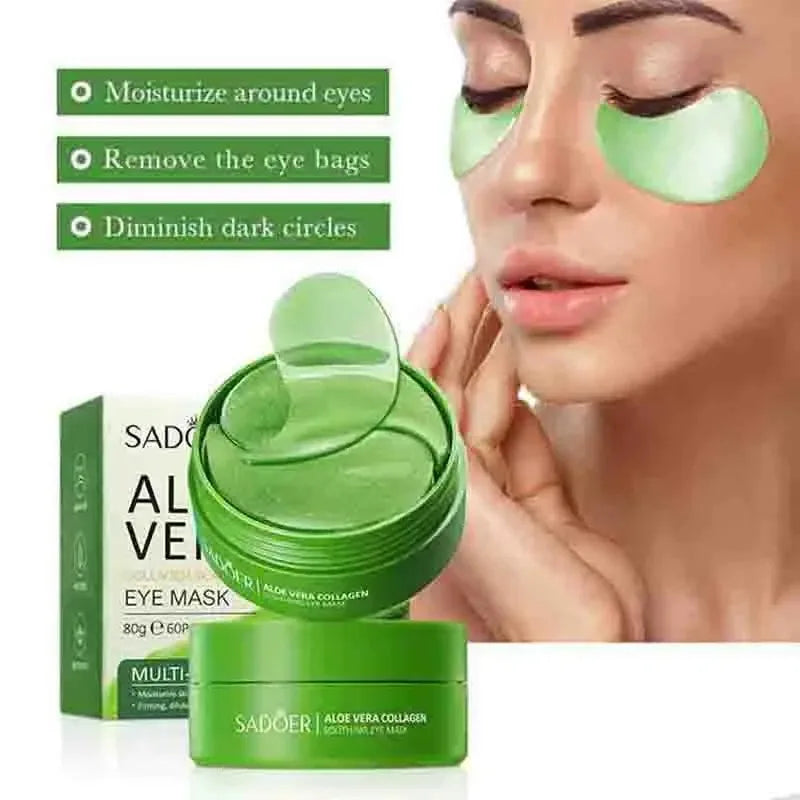 Aloe Vera Collagen Eye Mask – Dark Circle & Wrinkle Care 60 pieces