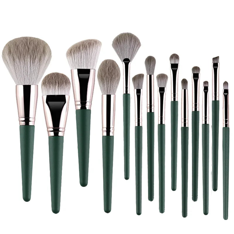 Makeup Brush Set – Soft Fluffy Brushes for Powder, Eyeshadow, Foundation & Blush 14pcs