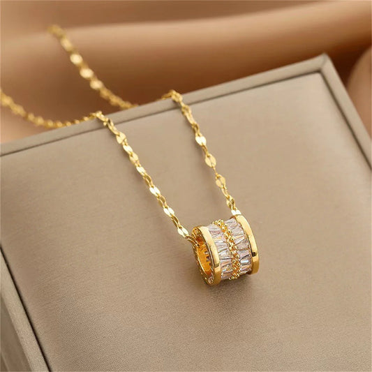 Stainless Steel Pendant Necklace-different shapes
