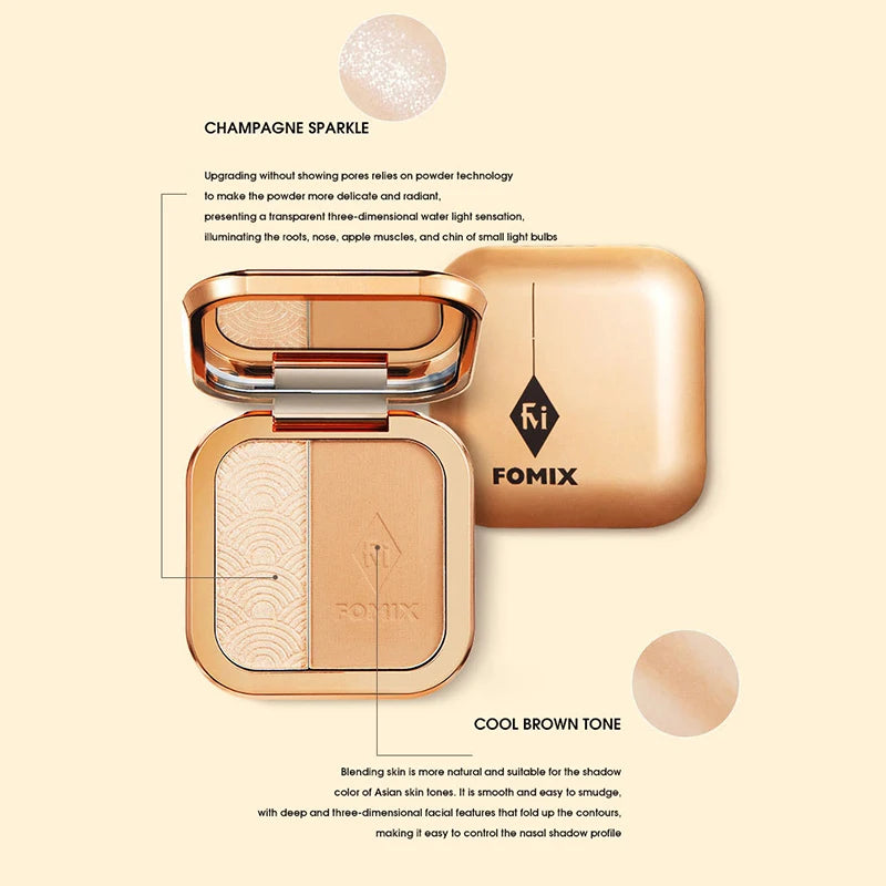Dual-Color High-Gloss Contour & Highlight Powder