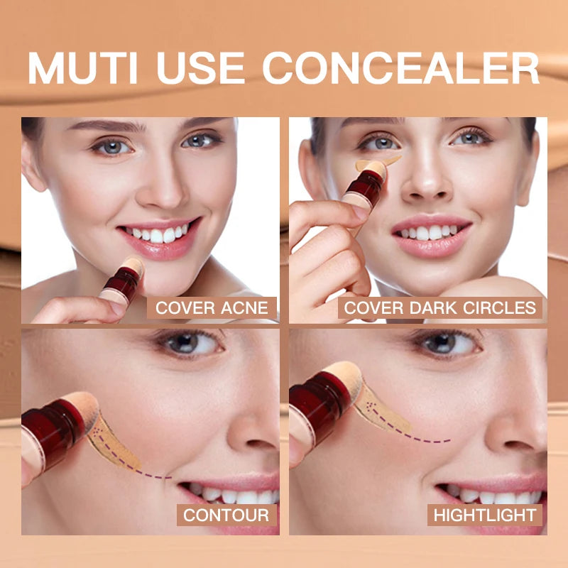 Color Liquid Concealer with Rotating Sponge Head